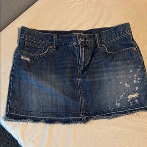 Old Navy Distressed Blue Mini Skirt